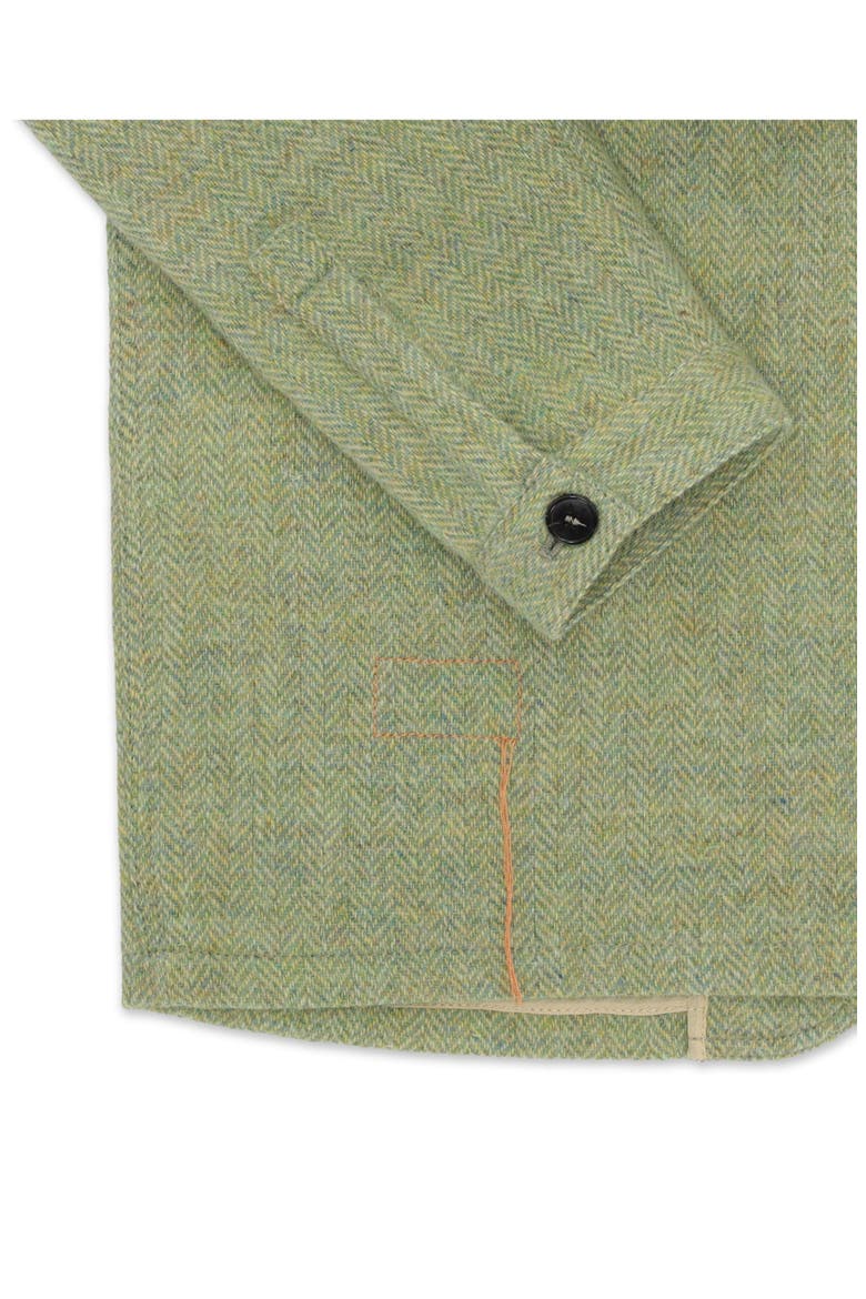 Scotland Herringbone Tweed Jacket, Alternate, color, SAGE