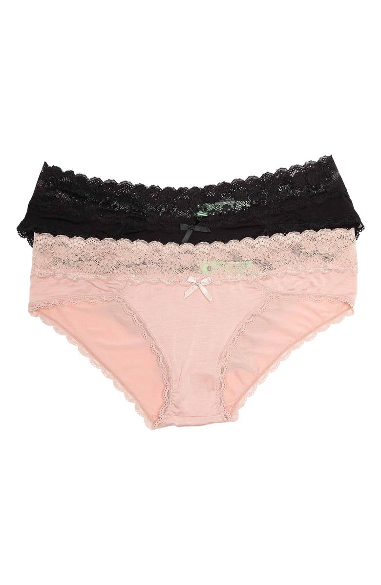 Honeydew Ahna Lace Trim Hipster - Pack of 2, Main, color,