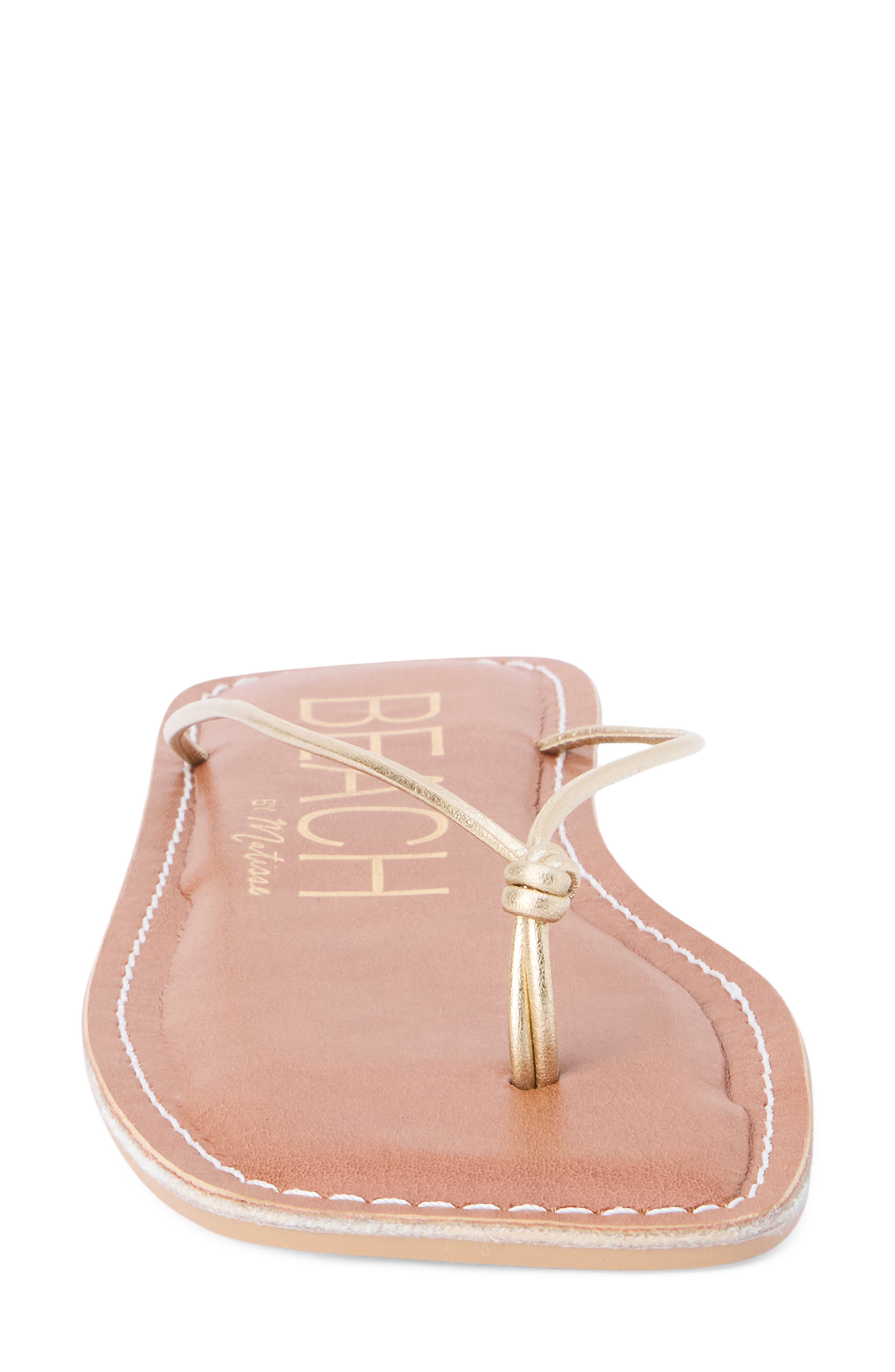 Coconuts by Matisse Ray Flip Flop, Alternate, color, Gold Leather