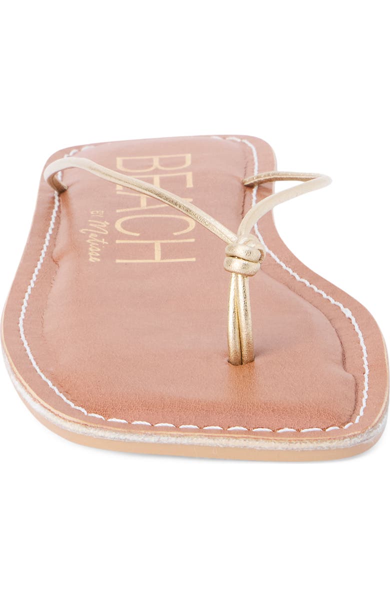 Coconuts by Matisse Ray Flip Flop, Alternate, color, Gold Leather