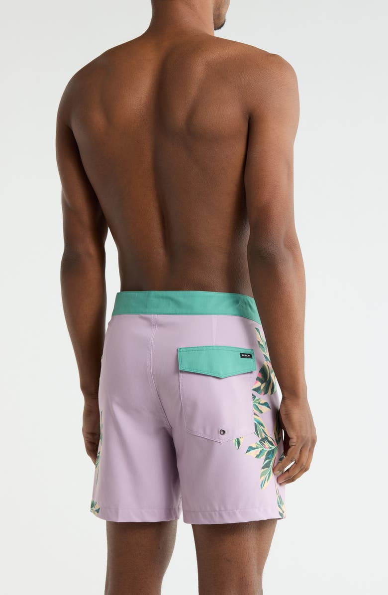 RVCA Palm Street Board Shorts, Alternate, color, Pink
