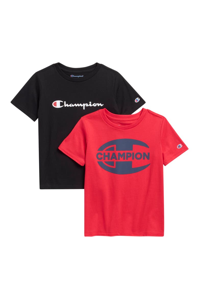 Kids' 2-Pack Assorted T-Shirts, Main, color, BLACK ONYX