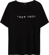 R13 Relaxed Fit Eye Roll Cotton & Cashmere Graphic T-Shirt