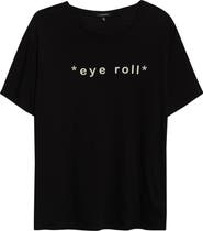 R13 Relaxed Fit Eye Roll Cotton & Cashmere Graphic T-Shirt