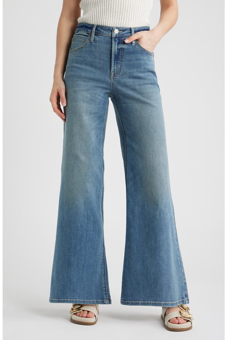 Bond Wide Leg Jeans, Main, color, ANTIQUE INDIGO WHISKER WASH
