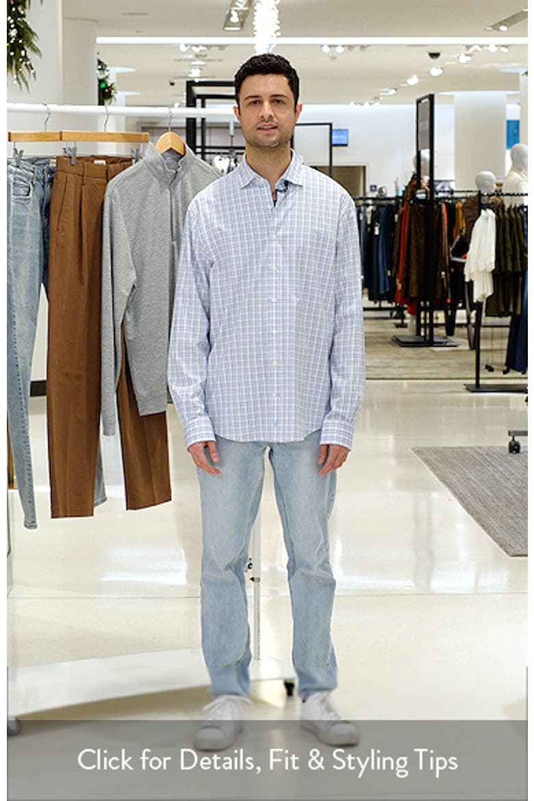 Salvadore Plaid Everyday Performance Button-Up Shirt video