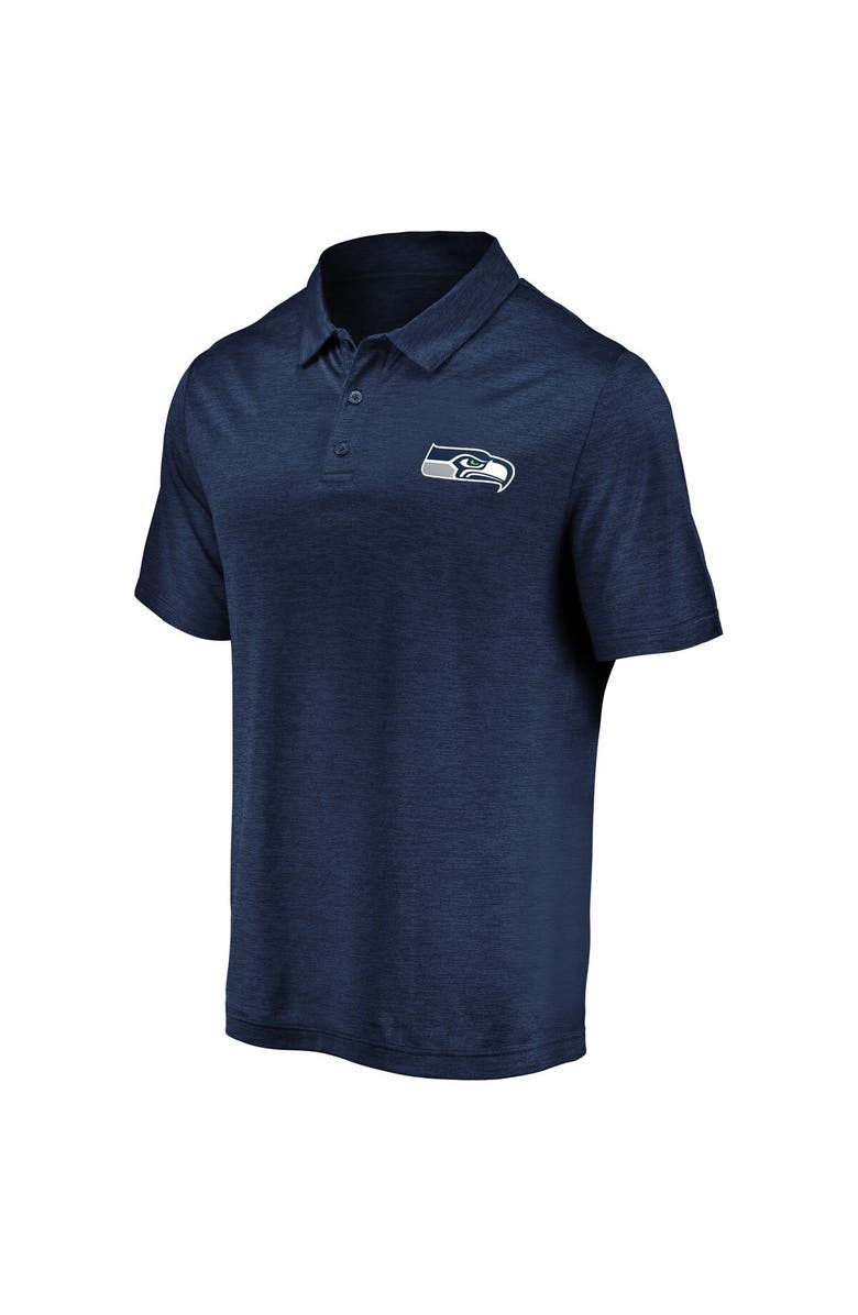 FANATICS Men's Fanatics College Navy Seattle Seahawks Striated Primary Logo Polo, Alternate, color, Navy