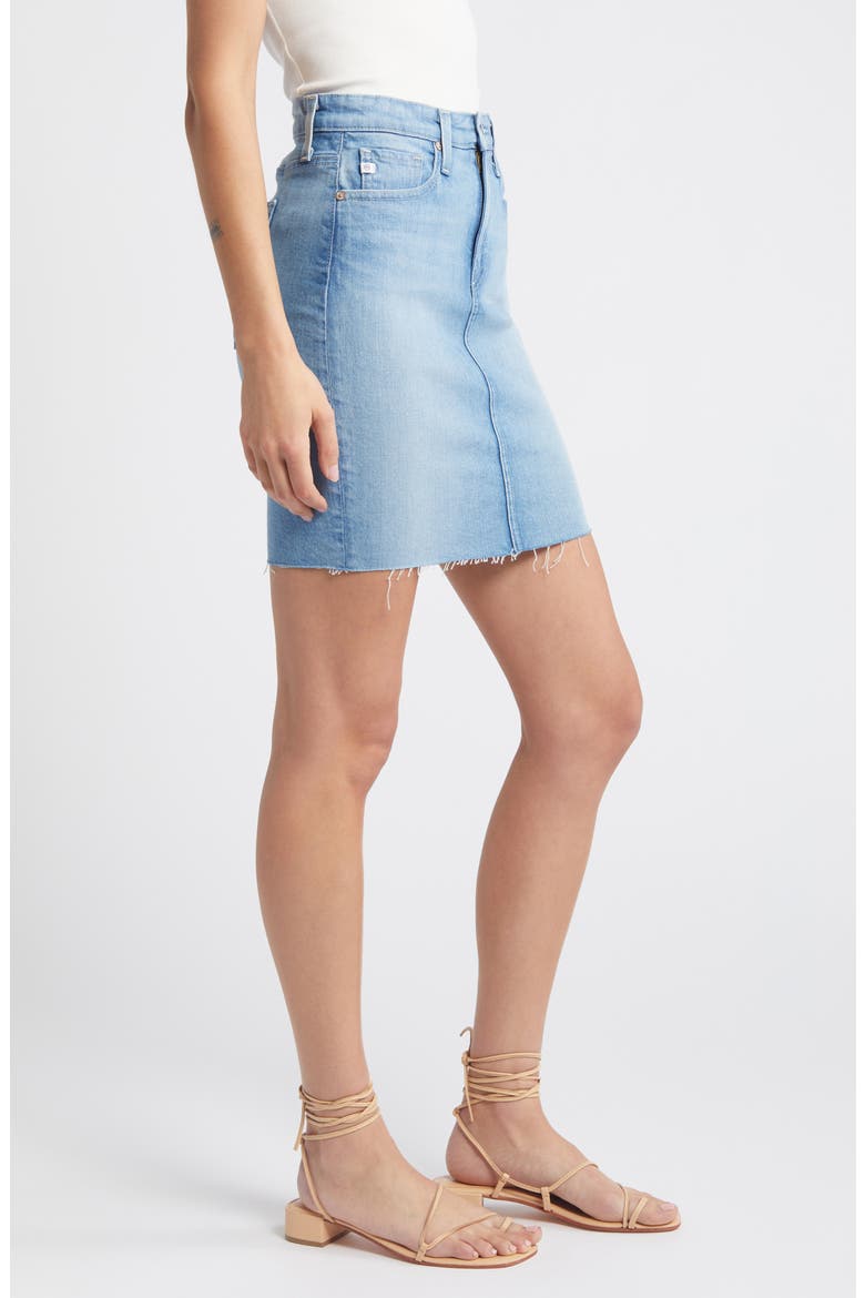 Erin Raw Hem Denim Pencil Skirt, Alternate, color, SINCERELY