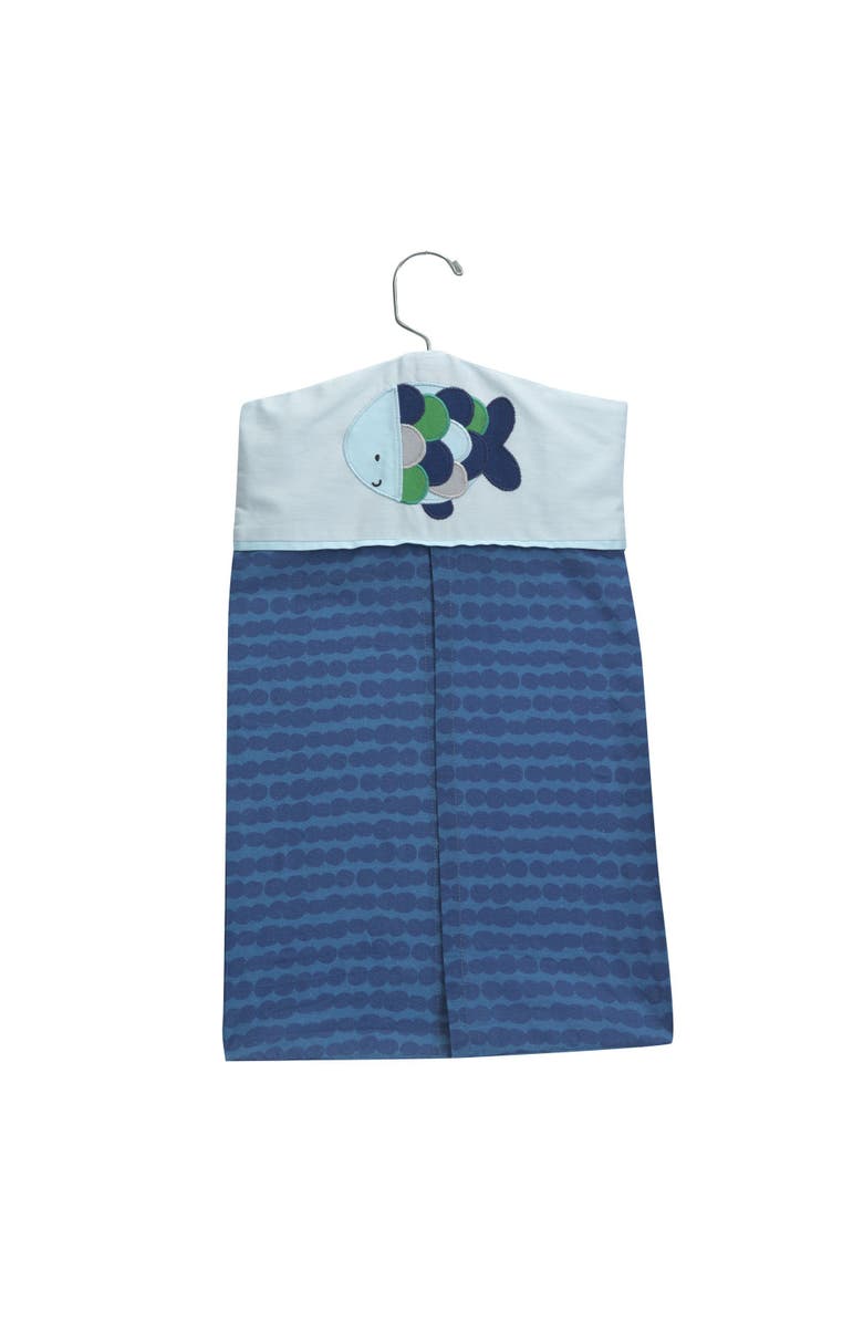 Lambs & Ivy Oceania Whale with Octopus and Fish Nautical Ocean 6-Piece Nursery Baby Crib Bedding Set, Alternate, color, Blue