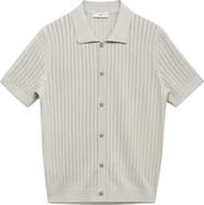 MANGO Pointelle Polo Sweater