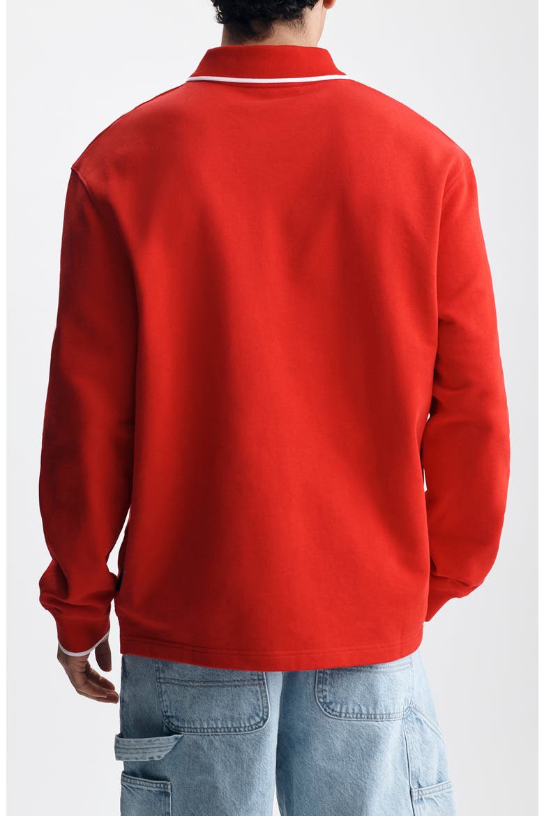 Logo Embroidered Sweatshirt, Alternate, color, GOJI BERRY