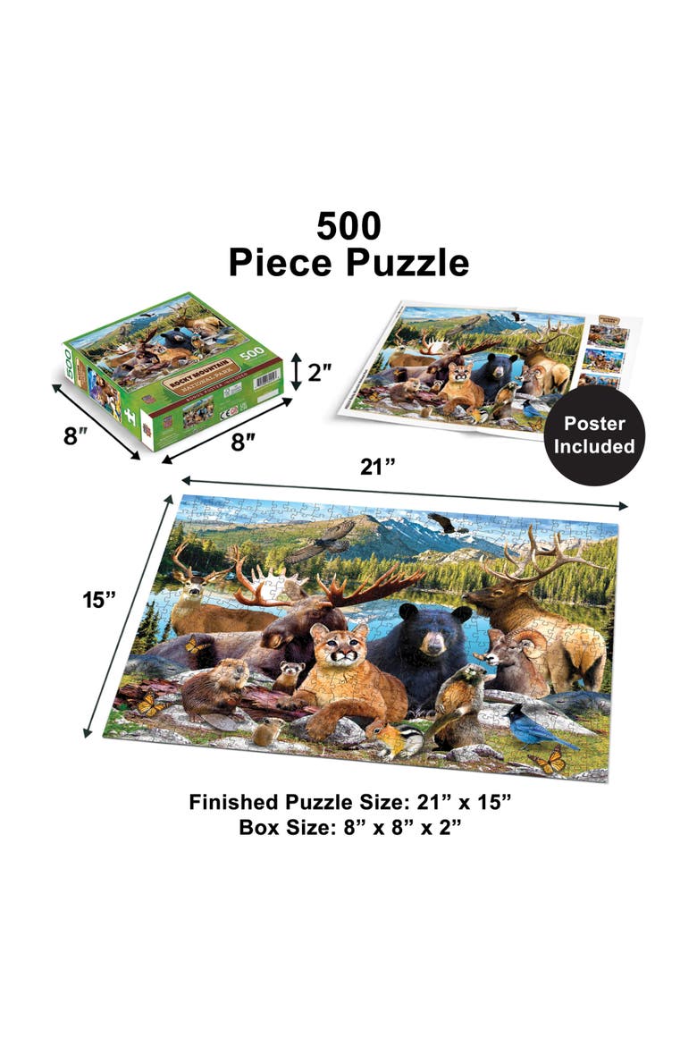 Rocky Mountain 500 Piece Puzzle, Alternate, color, Multicolor