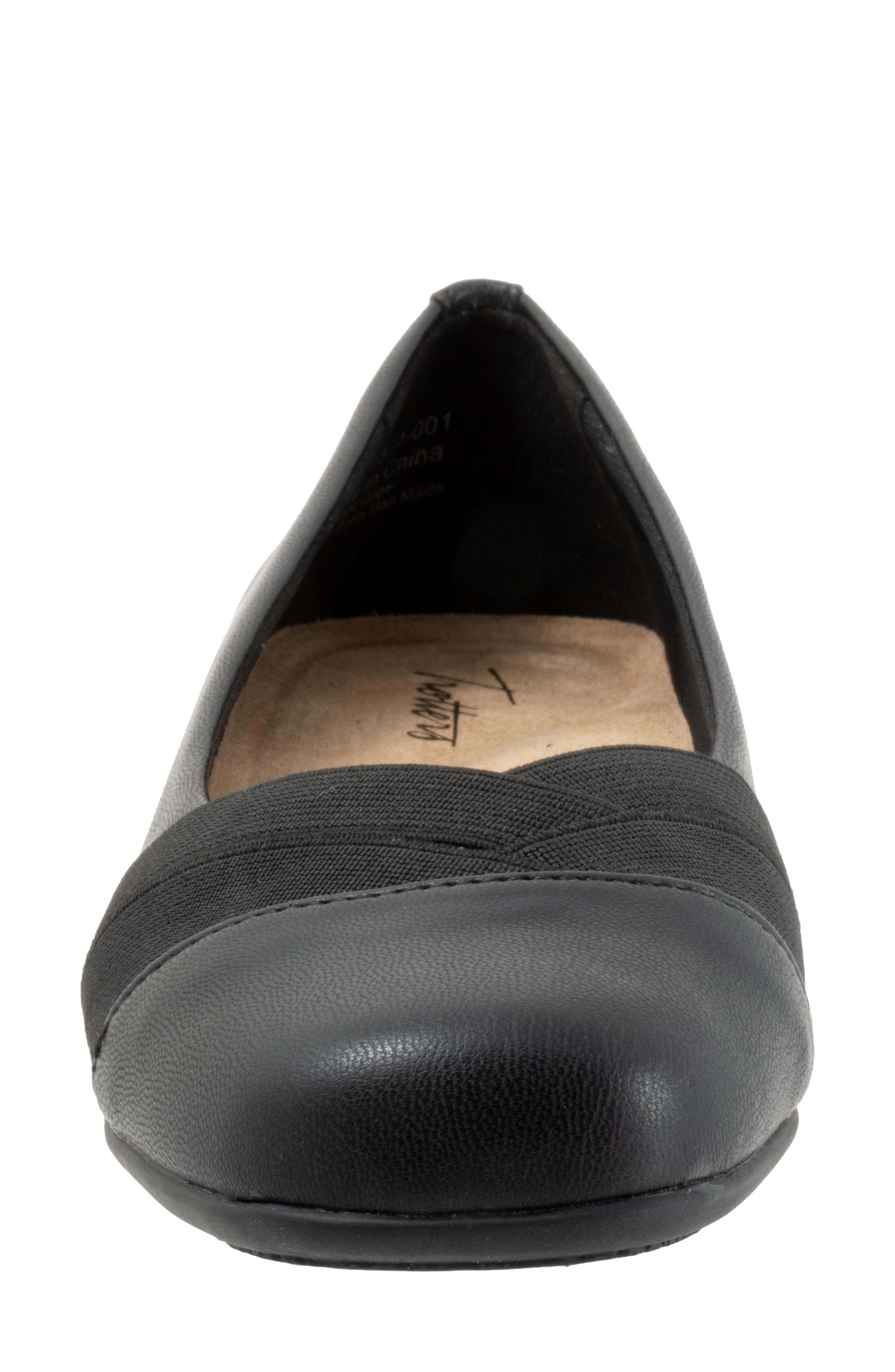 Trotters Stella Flat, Alternate, color, Black
