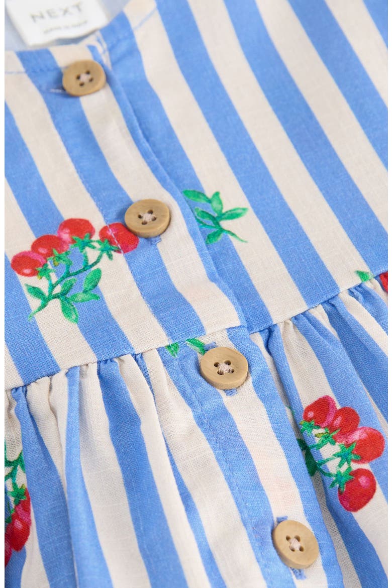 Kids' Fruit Stripe Cotton Party Dress, Alternate, color, BLUE