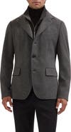 Bugatchi Three Button Blazer with Bib