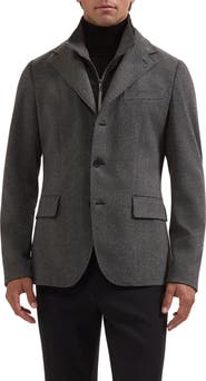 Bugatchi Three Button Blazer with Bib