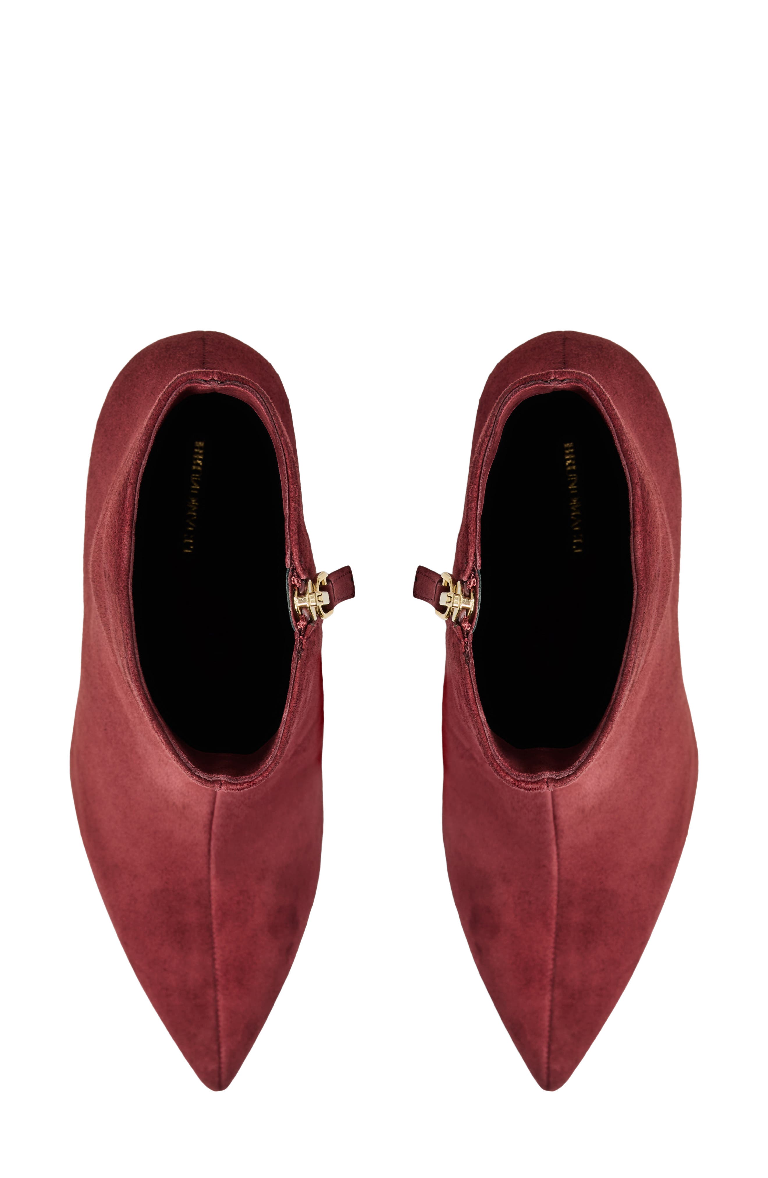 Placida Pointed Toe Bootie, Alternate, color, BORDEAUX SUEDE