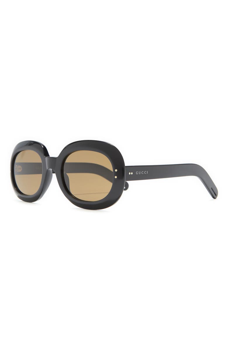 Gucci 56mm Oval Frame Sunglasses, Alternate, color,