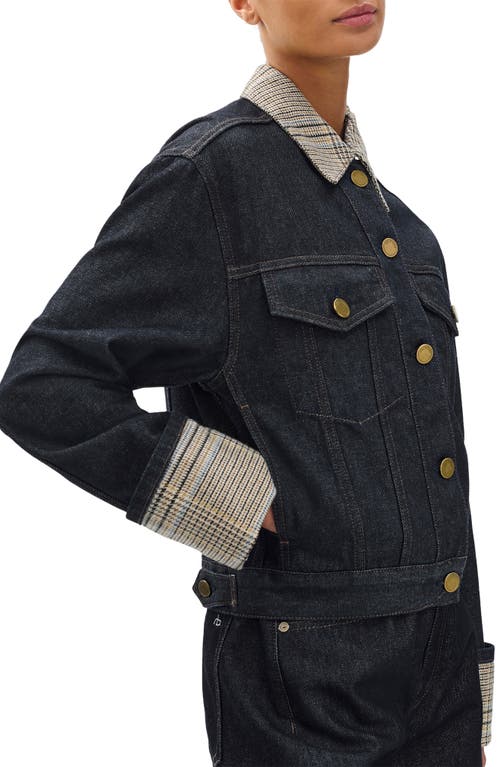Rag & Bone Womens Twrco Harriet Boxy-fit Denim Jacket Xs In Blue