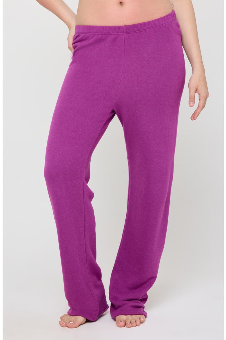Joy Cotton & Modal Sweatpants, Main, color, ELECTRIC AMETHYST