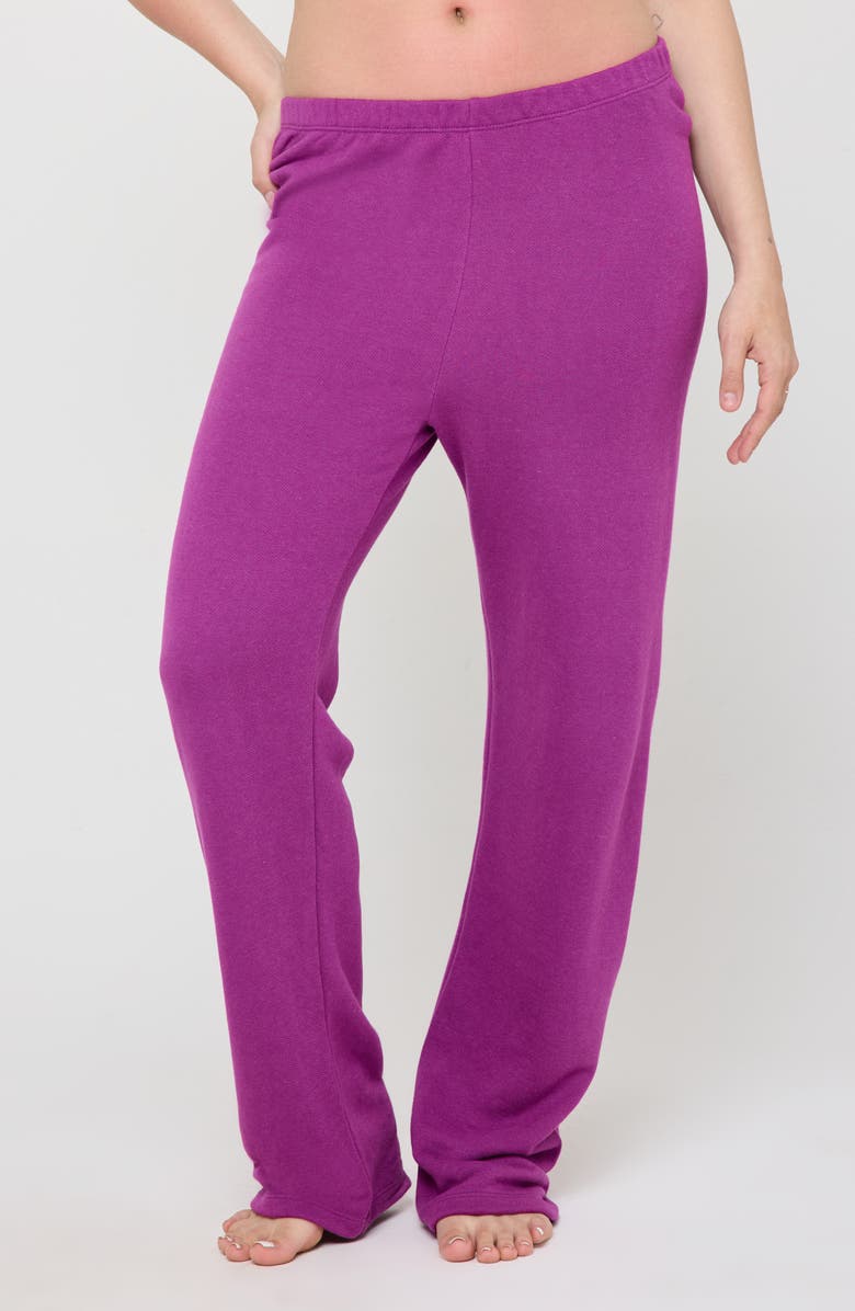 Spiritual Gangster Joy Cotton & Modal Sweatpants, Main, color, Electric Amethyst
