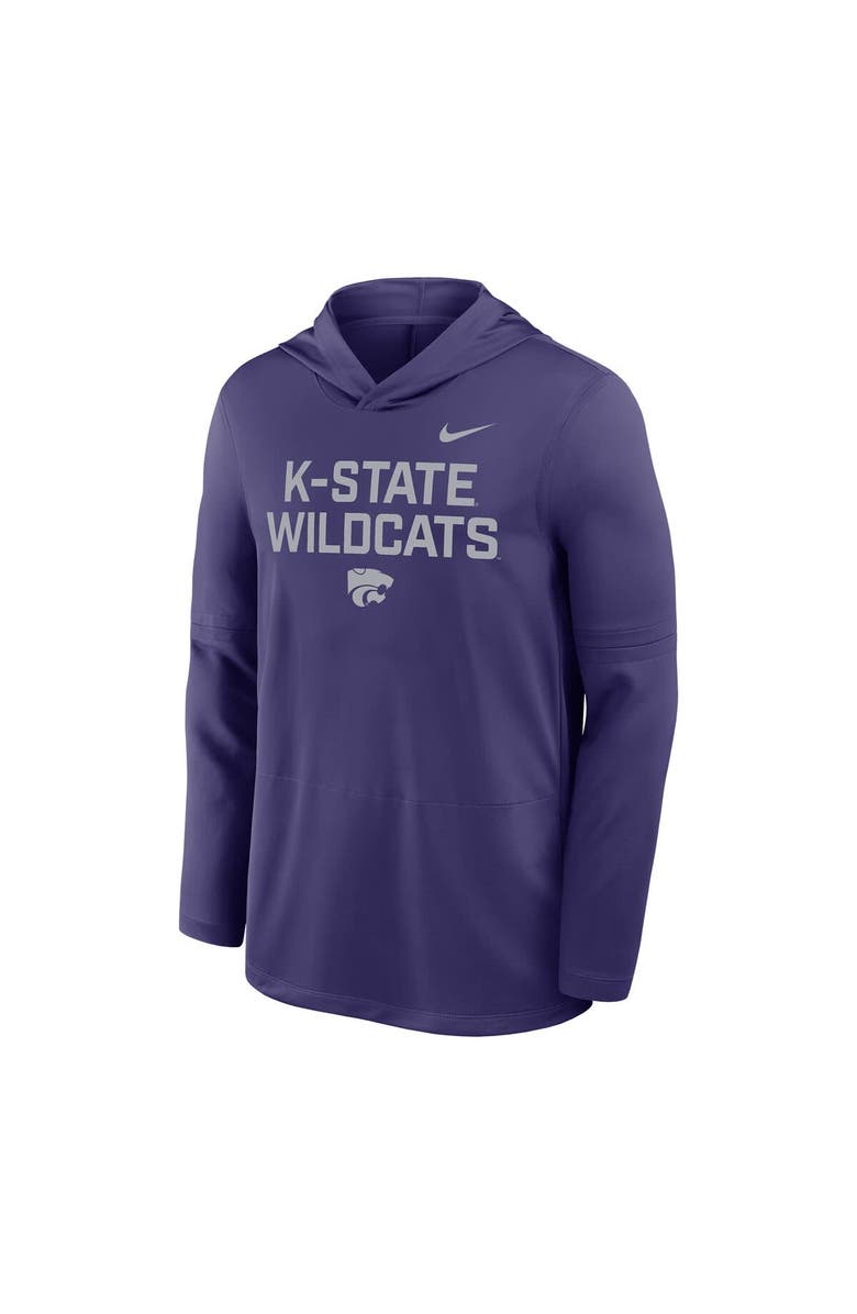 Nike Men's Nike Purple Kansas State Wildcats 2025 Sideline Dri-FIT Long Sleeve Hoodie T-Shirt, Alternate, color, 