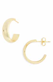 ARGENTO VIVO Ribbon Huggie Hoop Earrings