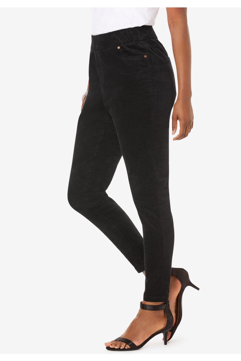 Corduroy Legging, Alternate, color, CHOCOLATE