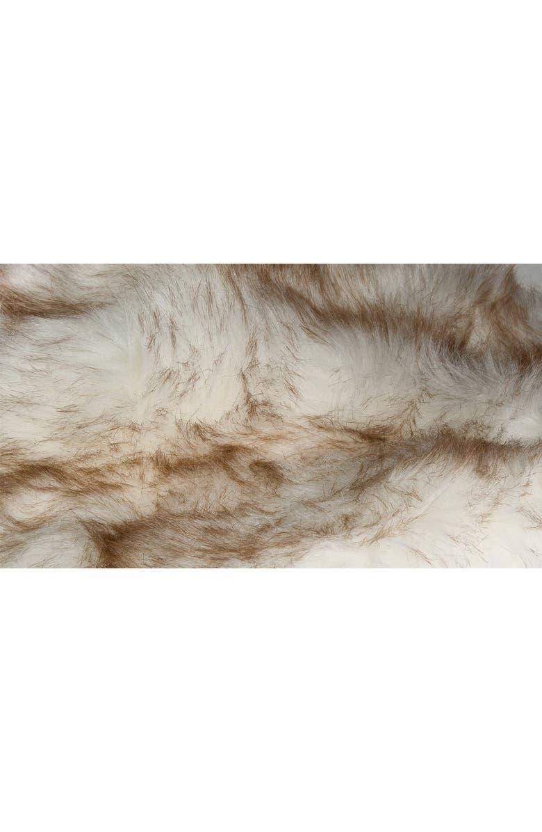 LUXE Faux Fur Hudson Rectangular Rug - 2ft x 3ft - Gradient Tan, Alternate, color,