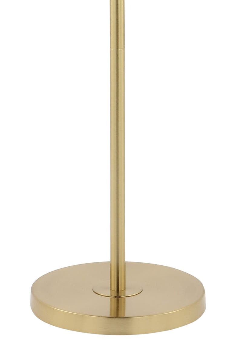 JONATHAN Y Ellie 66" 3-Light Modern Vintage Iron LED Floor Lamp, Brass Gold/White, Alternate, color, Brass Gold