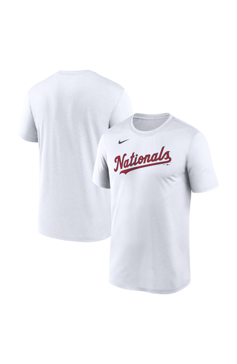 Nike Men's Nike White Washington Nationals New Legend Wordmark Dri-FIT T-Shirt, Main, color, White