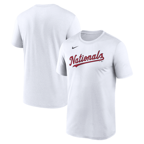Men's Nike White Washington Nationals New Legend Wordmark Dri-FIT T-Shirt