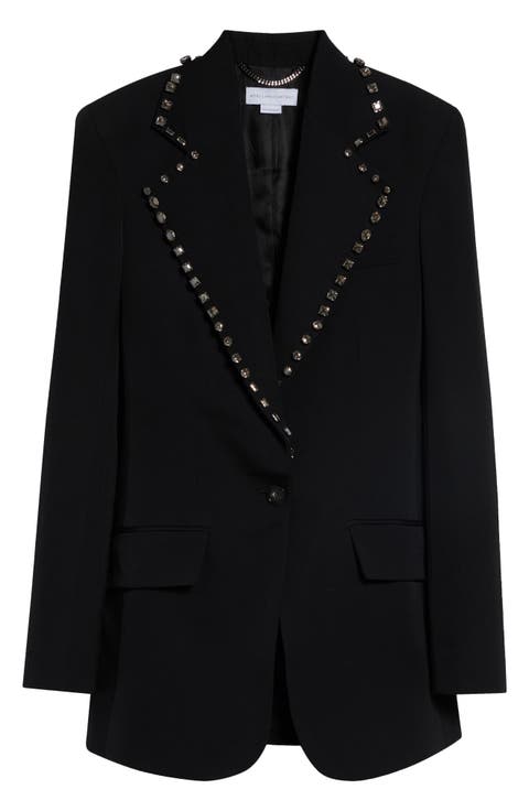 Embellished Wool Blazer
