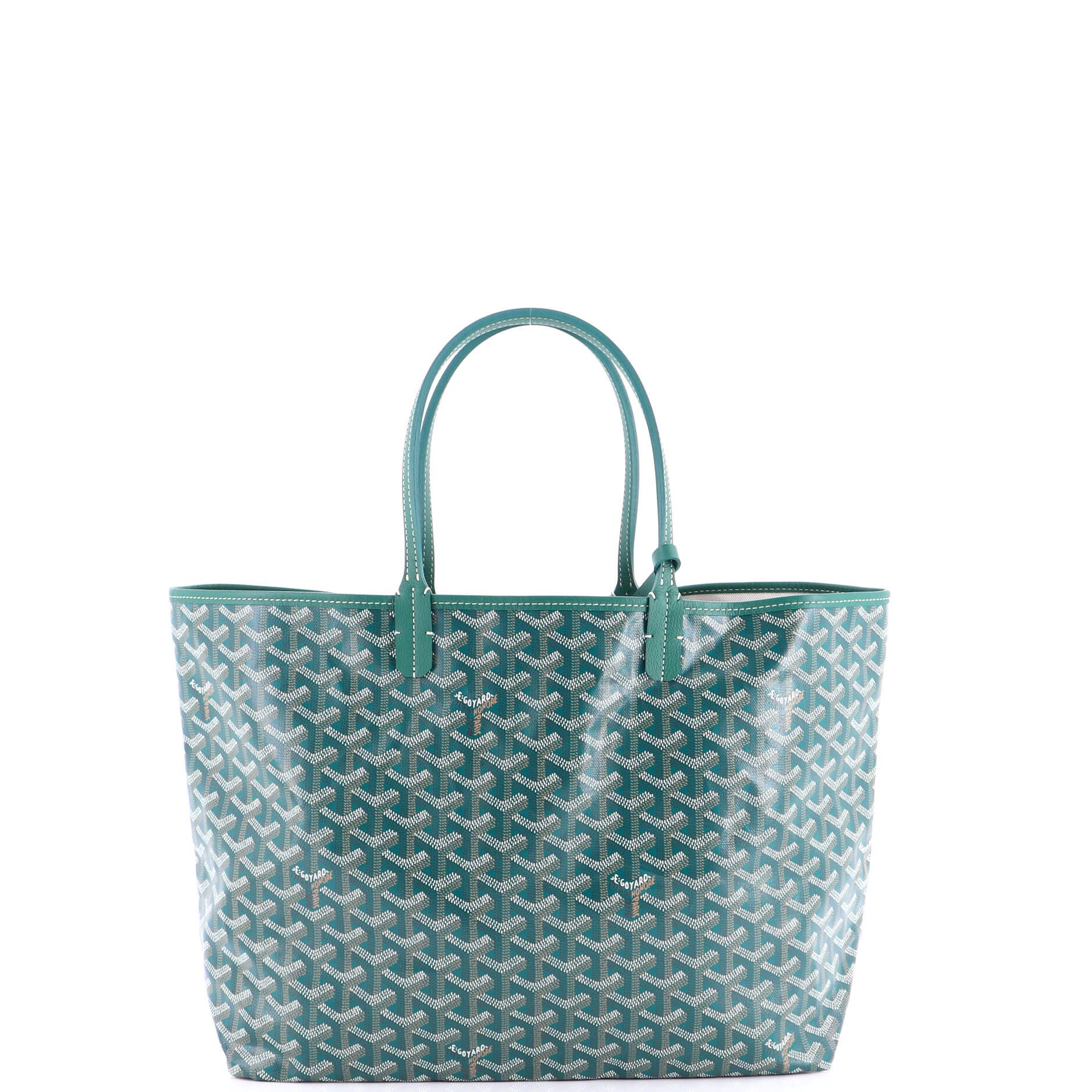 Pre-Owned Goyard Saint Louis Tote Coated Canvas PM, Main, color, Green