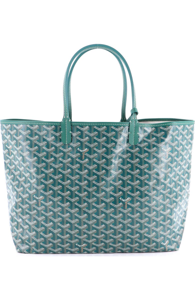 Pre-Owned Goyard Saint Louis Tote Coated Canvas PM, Main, color, Green