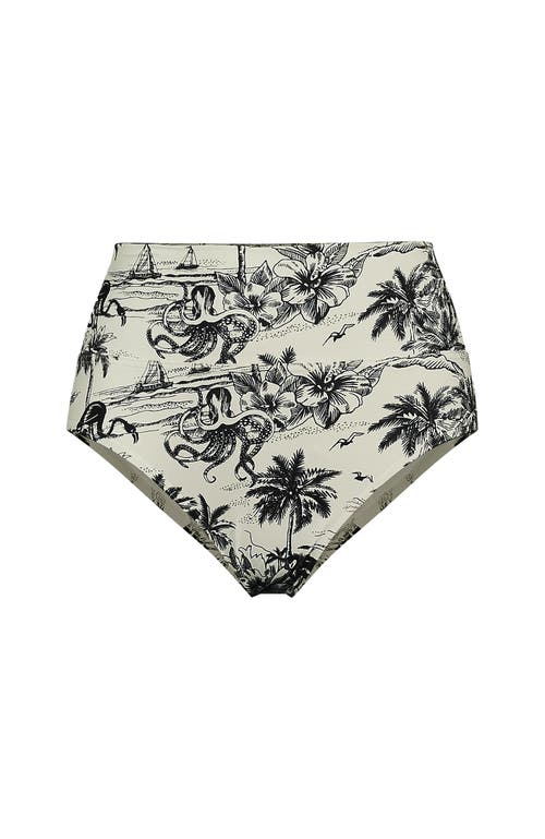 LANDS' END LANDS' END CHLORINE RESISTANT PINCHLESS HIGH WAISTED BIKINI BOTTOMS