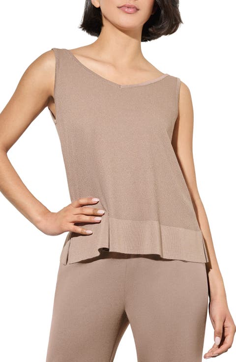 V-Neck Side Slit Tank