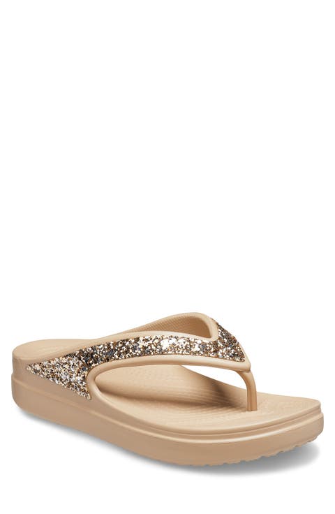 Sloane Glitter Platform Flip-Flop Sandal (Women)