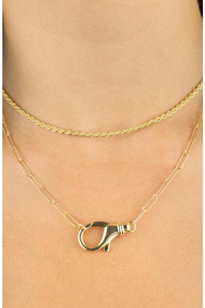 Adina's Jewels Rope Chain Necklace, Alternate, color, GOLD
