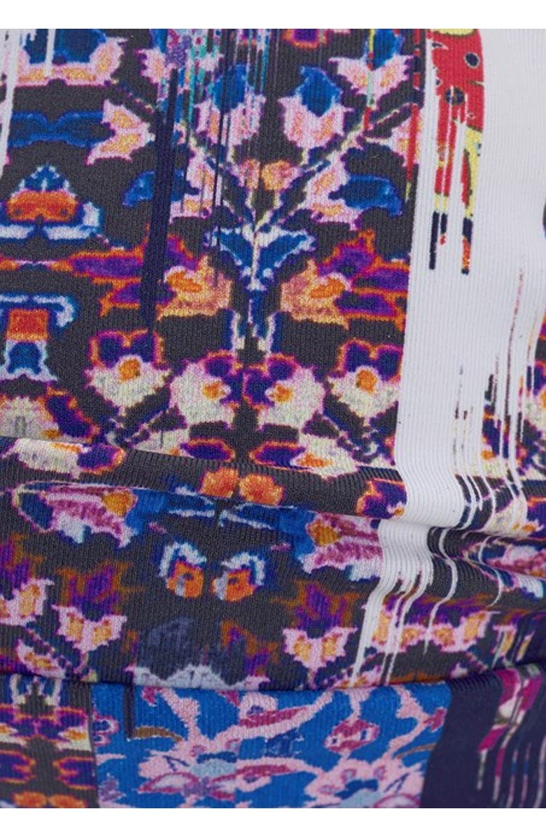 LASCANA Wire Bandeau Bikini Top Size 40DD, Alternate, color, Dark Blue Multi