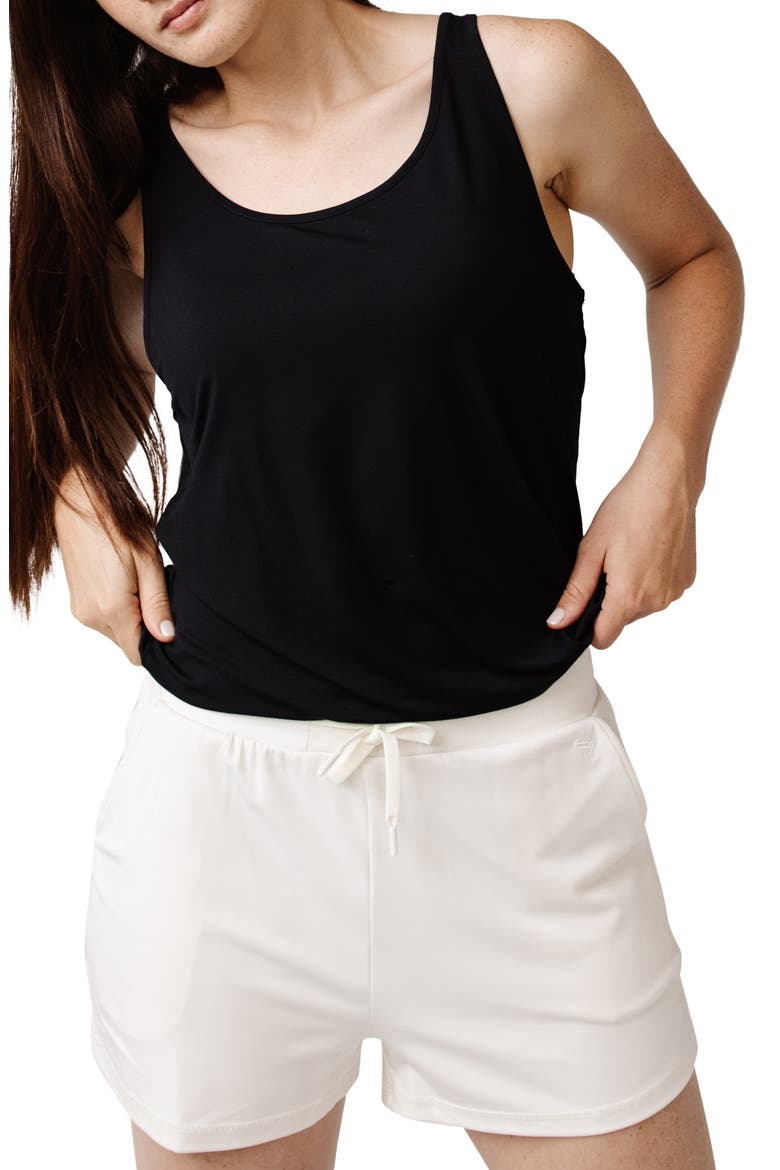 Pajama Shorts, Main, color, IVORY