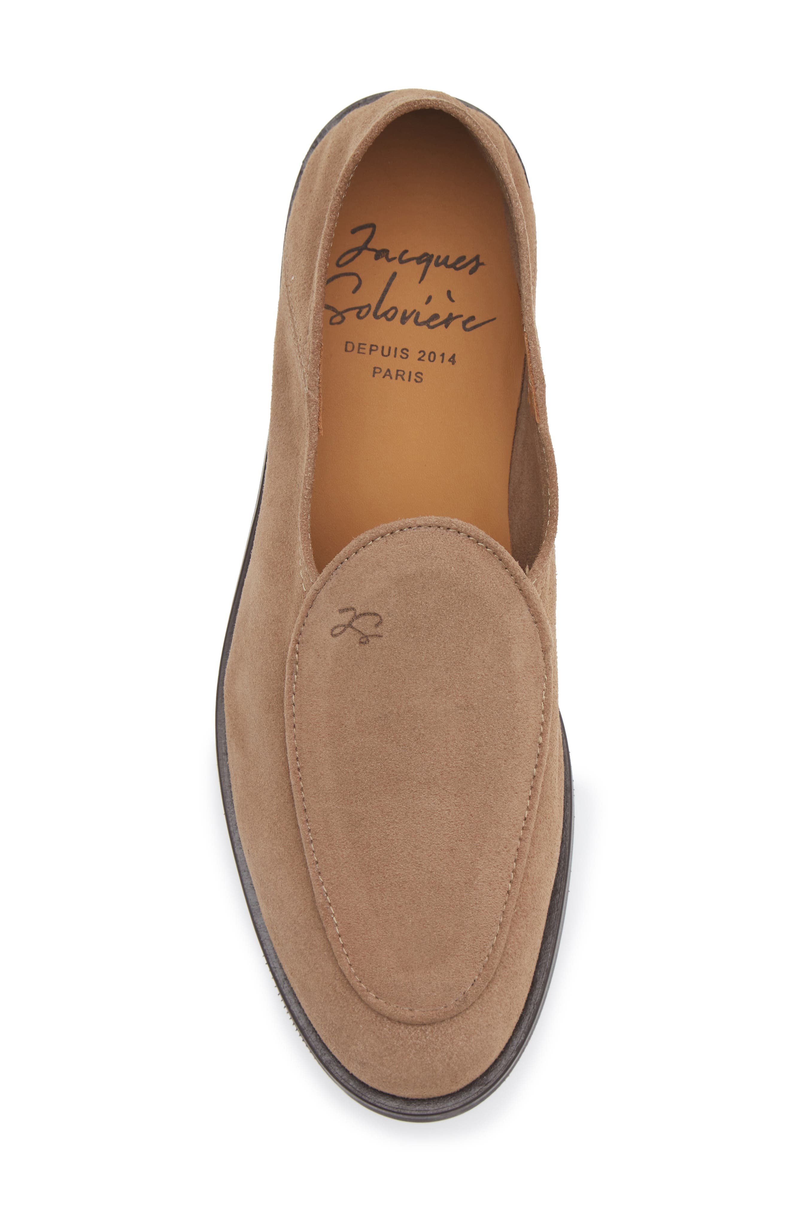 JACQUES SOLOVIERE Chris Convertible Loafer, Alternate, color, Earth Suede
