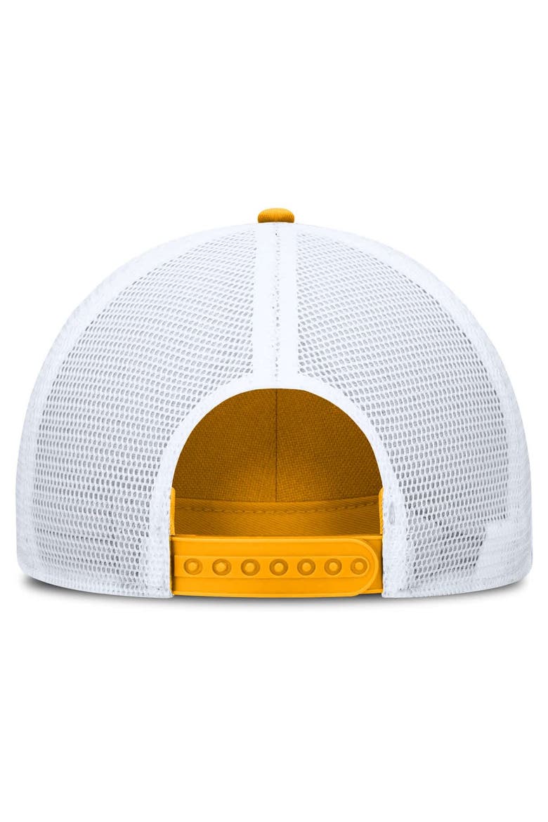 Men's Nike  Gold/White Iowa Hawkeyes 2025 On-Field Rise Engineered Trucker Adjustable Hat, Alternate, color, Gold