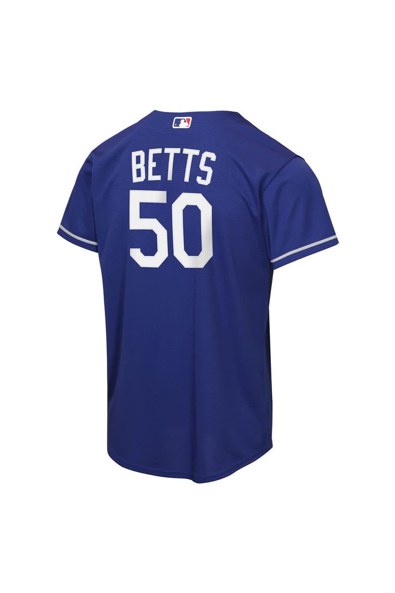 Youth Nike Mookie Betts Royal Los Angeles Dodgers Alternate Replica Jersey, Alternate, color, Royal