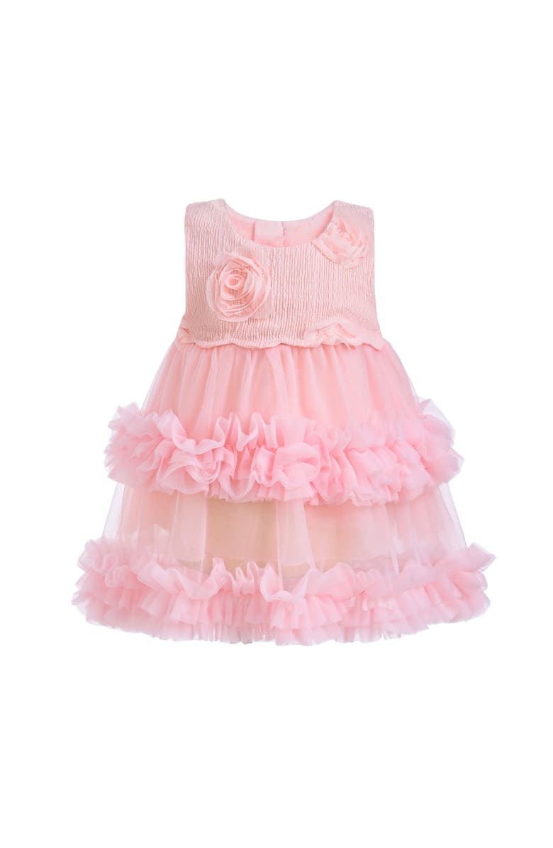 Tulleen Flower Layered Tulle Dress, Main, color, Pink