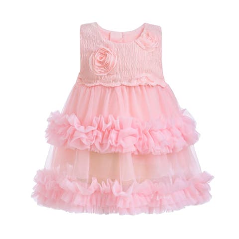 Flower Layered Tulle Dress (Baby)