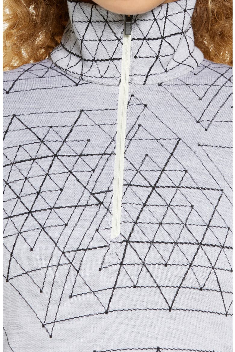 Vertex Merino Wool Half Zip Pullover, Alternate, color, SNOW