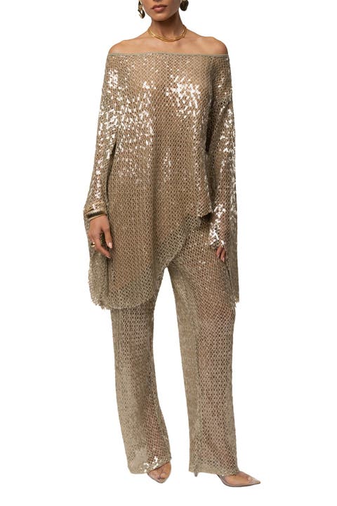 Sheer Glow Sequin Top