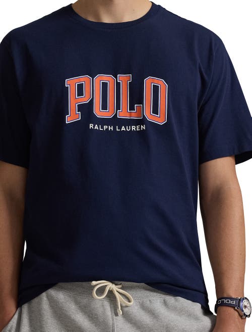 Polo Ralph Lauren Classic Fit Logo Jersey T-shirt In Cruise Navy
