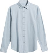 Bugatchi Jimmy OoohCotton® Geo Print Button-Up Shirt